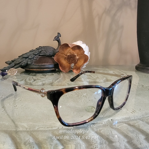 New Tory Burch TY 2107 Dark Tortoise Plastic Square Eyeglasses Designer #62 - Picture 4 of 17